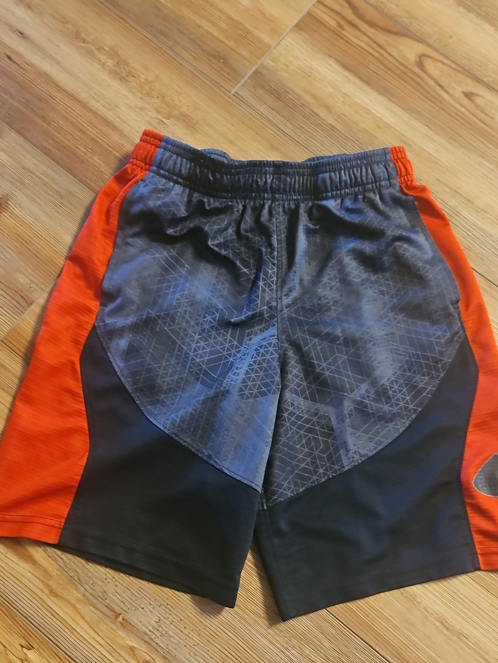 Under Armour Kids Gray and Red Athletic Shorts